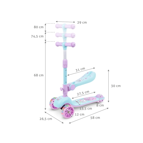 Hulajnoga Balansowa z Siodełkiem Rimba Unicorn 6207